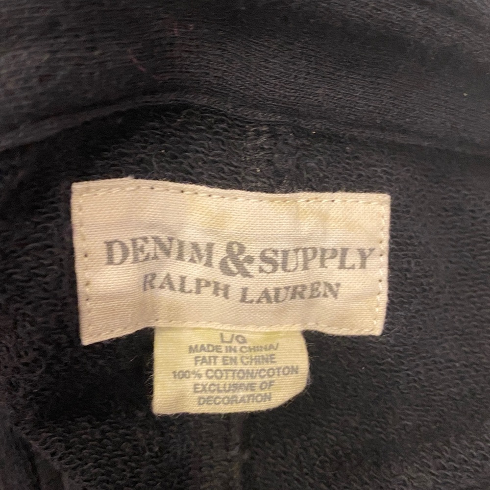 Rare Denim & Supply Ralph Lauren Cotton Military Officer Coat Peplum Jacket L - Picture 7 of 16